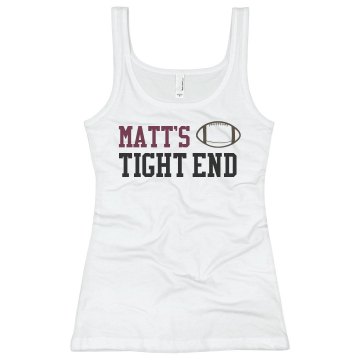 Matt's Tight End Junior Fit Basic Bella 2x1 Rib Tank Top