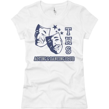 Drama Club Masks Junior Fit Basic Bella Favorite Tee