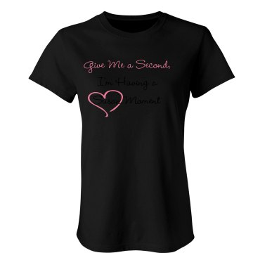 A Susan Moment Junior Fit Bella Sheer Longer Length Rib Tee