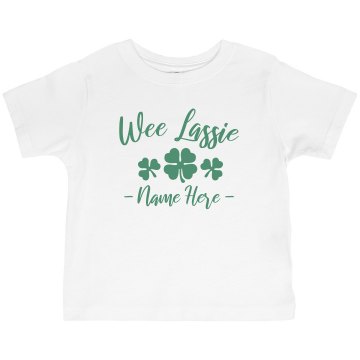 Wee Lassie Tee Toddler Basic Gildan Ultra Cotton Crew Neck Tee