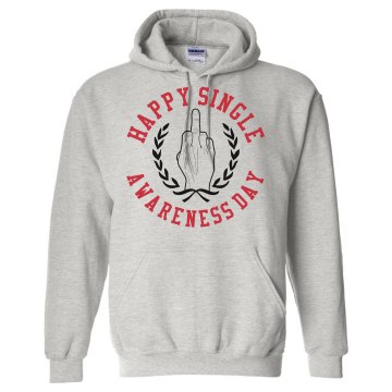 Single Awareness Day Unisex Hanes Ultimate Cotton Heavyweight Hoodie