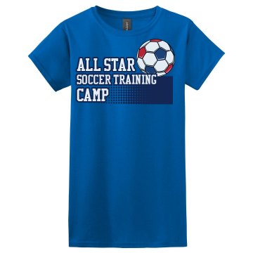 All Star Soccer Training Misses Relaxed Fit Gildan Ultra Cotton Tee