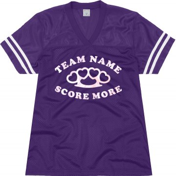Powerpuff Babes Junior Fit Soffe Mesh Football Jersey