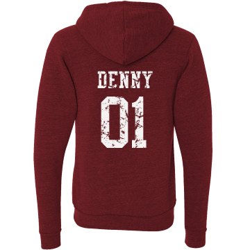 Denny Hoodie Unisex Canvas Triblend Zip Hoodie