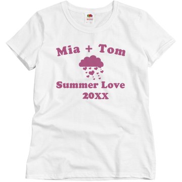 Summer Love Misses Relaxed Fit Basic Gildan Ultra Cotton Tee