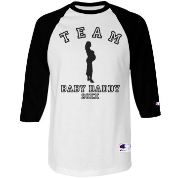 Team Baby Daddy's Unisex Anvil 3/4 Sleeve Raglan Baseball Tee