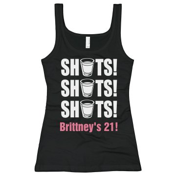 Brittney's 21! Junior Fit Bella Sheer Longer Length Rib Tank Top