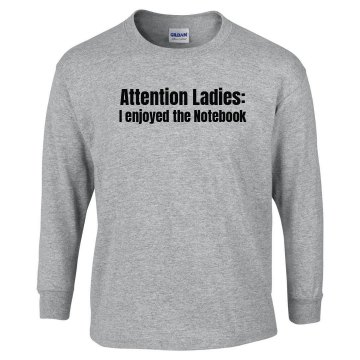 Attention Ladies Unisex Gildan Ultra Cotton Long Sleeve Tee