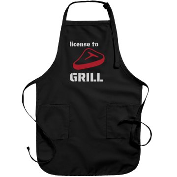 License To Grill Apron Port Authority Adjustable Full Length Apron