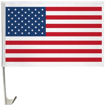 American Flag Pride One-Sided Driver Side Car Flag