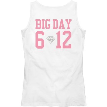 Bride's Security w/ Back Junior Fit Bella Sheer Longer Length Rib Tank Top