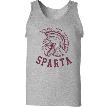 Sparta Distressed Tank Unisex Gildan Ultra Cotton Tank Top