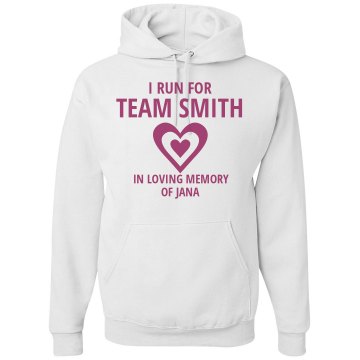 Team Smith Breast Cancer Unisex Hanes Ultimate Cotton Heavyweight Hoodie