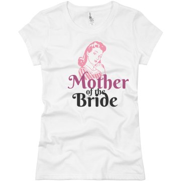 Mother Of Bride 50's Girl Junior Fit Basic Bella Favorite Tee