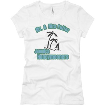 Jamaica Honeymooners Junior Fit Basic Bella Favorite Tee