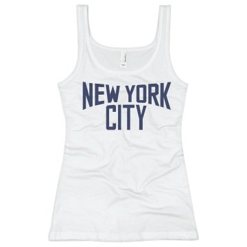 Lady Lennon Sleeveless Junior Fit Bella Slit V-Neck Tee