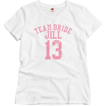 Team Bride Junior Fit Brightline 3/4 Sleeve Jersey Tee