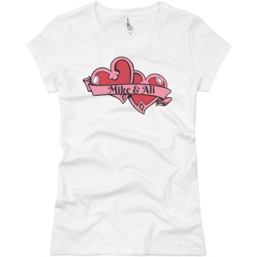 Valentine Love Junior Fit Basic Bella Favorite Tee