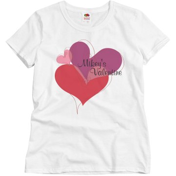 Mikey's Valentine Misses Relaxed Fit Basic Gildan Ultra Cotton Tee