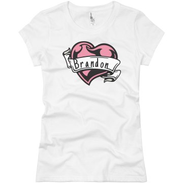 Brandon's Valentine Junior Fit Basic Bella Favorite Tee