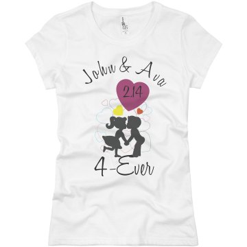 4-Ever in Love Junior Fit Basic Bella Favorite Tee