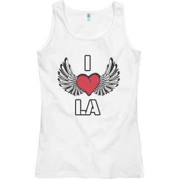 Winged Heart LA Junior Fit Bella Sheer Longer Length Rib Tank Top
