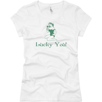 Lucky You Junior Fit Basic Bella Favorite Tee