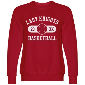 Lady Knights Basketball Unisex Canvas Triblend Crew