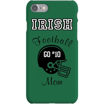 Football Mom iPhone Case Rubber iPhone 4 & 4S Case White
