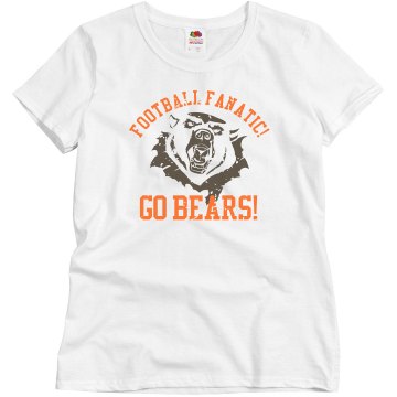 Bears Distress Jersey Junior Fit Brightline 3/4 Sleeve Jersey Tee