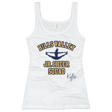 Jr. Cheer Squad Tank Junior Fit Bella Sheer Longer Length Rib Strap Tank Top