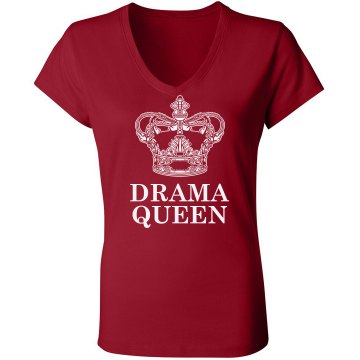 Drama Queen Junior Fit Bella Long Sleeve Sheer Longer Length Rib V-Neck Tee