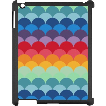 Colorful iPad Case Black iPad Snap-on Case
