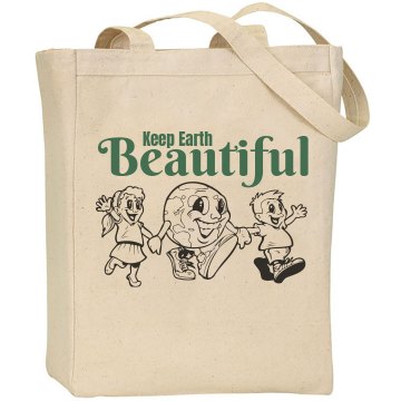Keep The Earth Beautiful Liberty Bags Canvas Tote