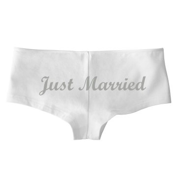 Just Married Undies Bella Hotshort