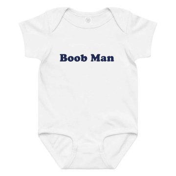 Boob Man Infant Rabbit Skins Lap Shoulder Creeper