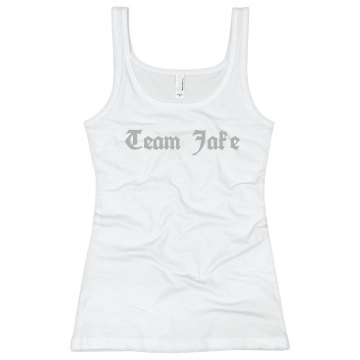 Team Jake Junior Fit Bella Sheer Longer Length Rib Strap Tank Top