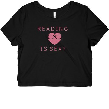 Reading is Sexy Junior Fit Bella Sheer Longer Length Rib Strap Tank Top