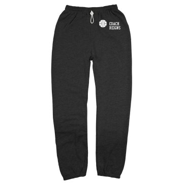 Sports Coach Sweats Unisex Gildan Ultra Blend Open Bottom Pocketed Sweatpants