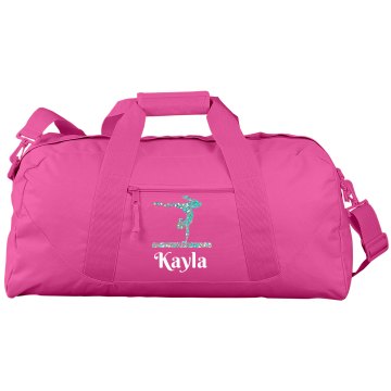 Gym Rhinestone Bag Port & Company Large Square Duffel Bag