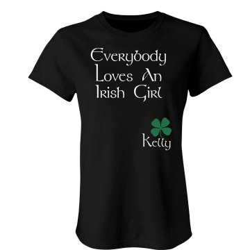 Everyone Loves Irish Girl Junior Fit Bella Sheer Longer Length Scoopneck Tee