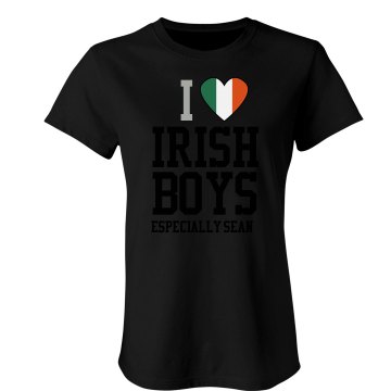 Love Irish Boys Junior Fit Bella Crewneck Jersey Tee