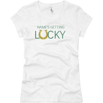 St. Pat Getting Lucky Junior Fit Basic Bella Favorite Tee