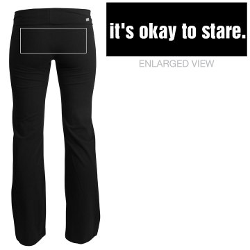 It's Okay to Stare Yoga Junior Fit Soffe Yoga Pants