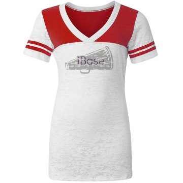 iBase Cheer Tee Junior Fit Augusta 3/4 Legacy Raglan Tee
