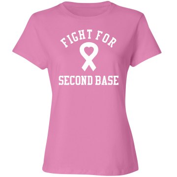 Fight For 2nd Base Misses Relaxed Fit Anvil V-Neck Tee