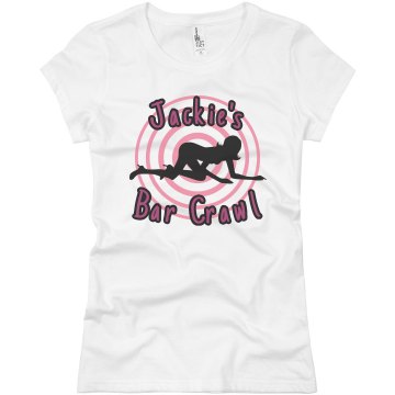 Jackie's Bar Crawl Junior Fit Basic Bella Favorite Tee