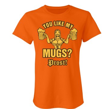 Oktoberfest Mug Love Junior Fit Bella Crewneck Jersey Tee