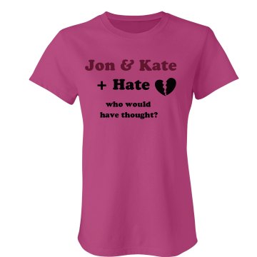 Jon & Kate + Hate Junior Fit Bella Sheer Longer Length Rib Tee