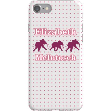 Pink Elephant iPhone Case Plastic iPhone 5 Case White 